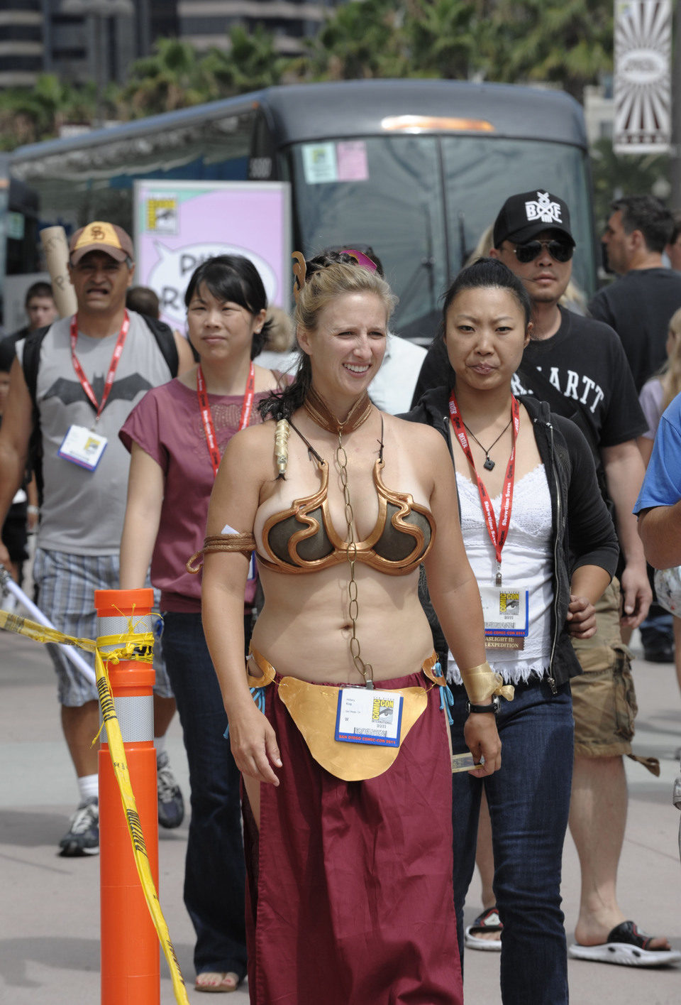 La princesa Leia en la Comic-Con 2011