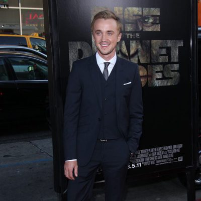 Tom Felton en la premiére de 'El origen del planeta de los simios'