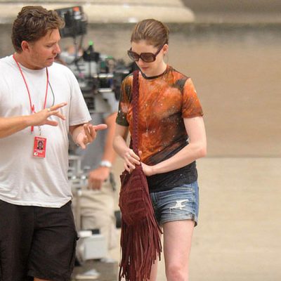 Anne Hathaway en el set de 'El Caballero Oscuro: La leyenda renace'