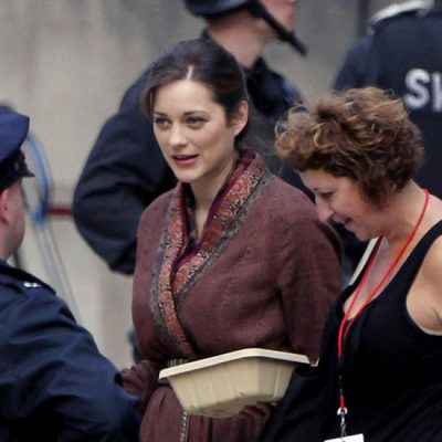 Marion Cotillard en el set de 'El Caballero Oscuro: La leyenda renace'