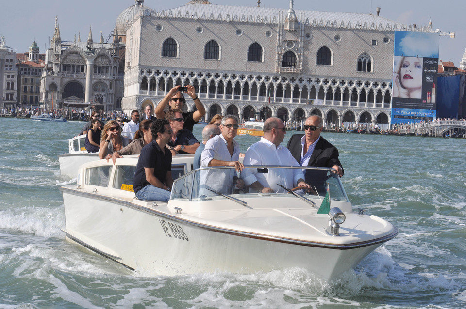 George Clooney, primero en llegar al Festival de Venecia