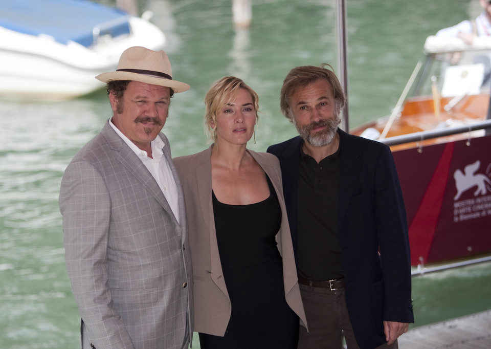 John C. Reilly, Kate Winslet y Christoph Waltz en el Festival de Venecia