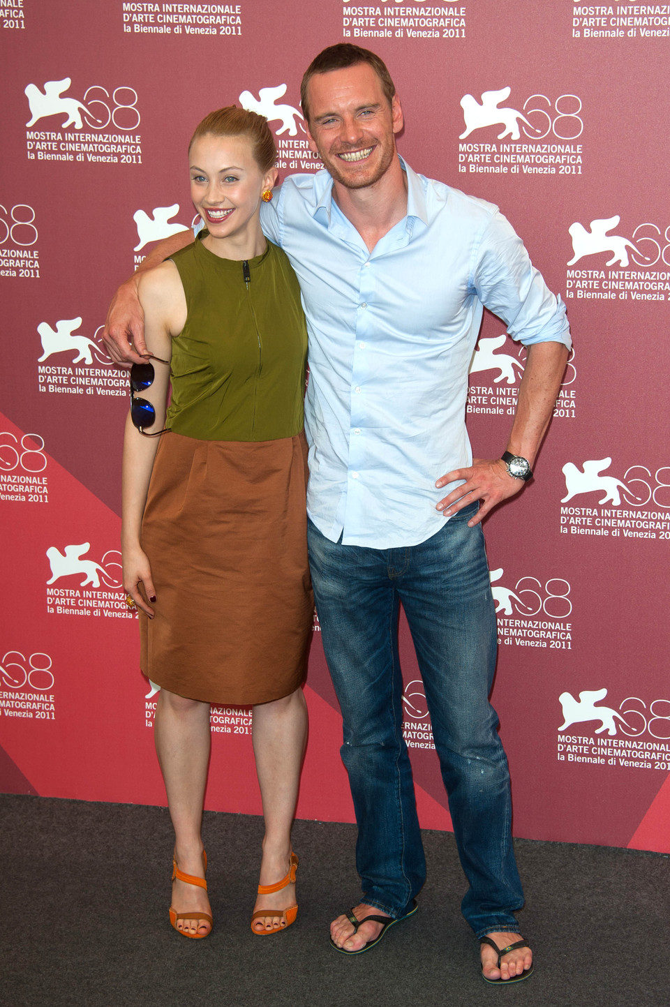 Michael Fassbender y Sarah Gadon en el Festival de Venecia