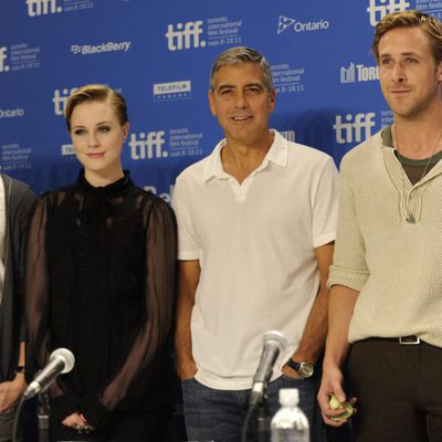 Max Minghella, Evan Rachel Wood, George Clooney y Ryan Gosling presentan 'The ides of march' en Toronto