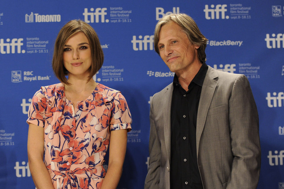 Keira Knightley y Viggo Mortensen presentan en Toronto 'Un método peligroso'