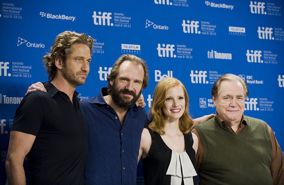 Gerard Butler, Ralph Fiennes, Jessica Chastain y Brian Cox presentan 'Coriolanus'