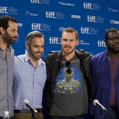 Emile Sherman, Iain Canning, Michael Fassbender y Steve R. McQueen promocionan 'Shame'