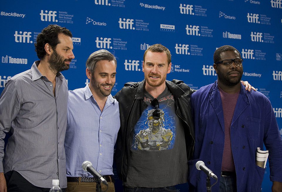 Emile Sherman, Iain Canning, Michael Fassbender y Steve R. McQueen promocionan 'Shame'