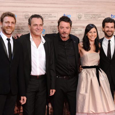 Juanjo Artero, José Coronado, Enrique Urbizu, Helena Miquel y Rodolfo Sancho en San Sebastián