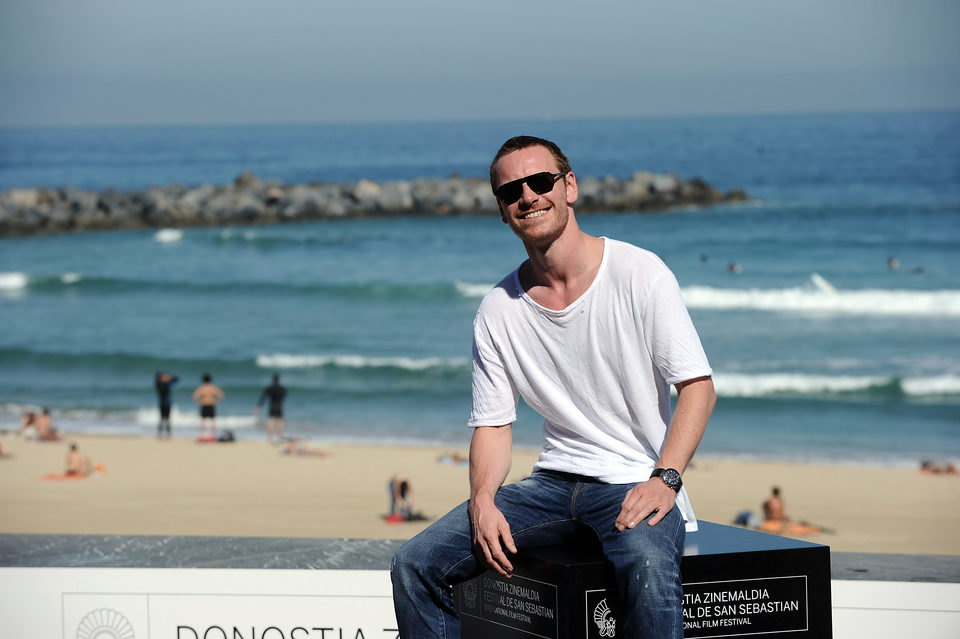 Michael Fassbender posa en el Festival de San Sebastián