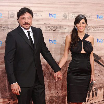 Carlos Bardem y Cecilia Gessa en la gala de clausura de Zinemaldia