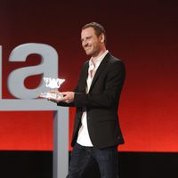 Michael Fassbender en la gala de clausura de Zinemaldia