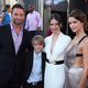 Hugh Jackman, Dakota Goyo, Evaneline Lilly y Olga Fonda en la premiére de 'Acero puro'