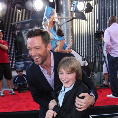 Hugh Jackman y Dakota Goyo presentan 'Acero puro'