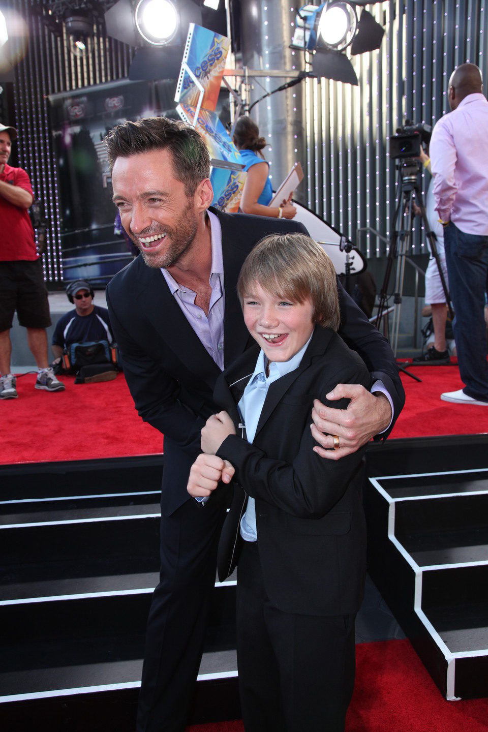 Hugh Jackman y Dakota Goyo presentan 'Acero puro'