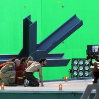 Henry Cavill al acecho en el set de la película de Zack Snyder