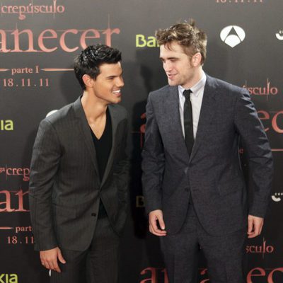 Taylor Lautner y Robert Pattinson presentan 'Amanecer: Parte 1' en España