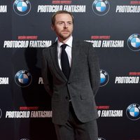 Simon Pegg en la premiére de 'Misión Imposible: Protocolo Fantasma' en Madrid