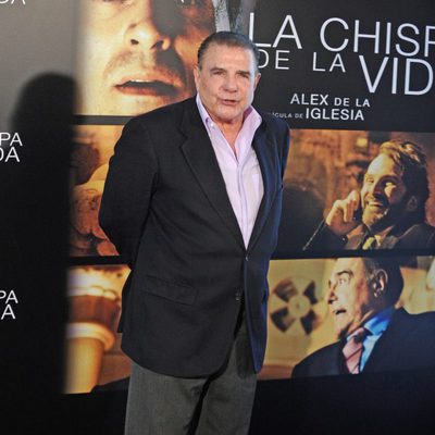 Juan Luis Galiardo en la presentación a la prensa de 'La chispa de la vida'