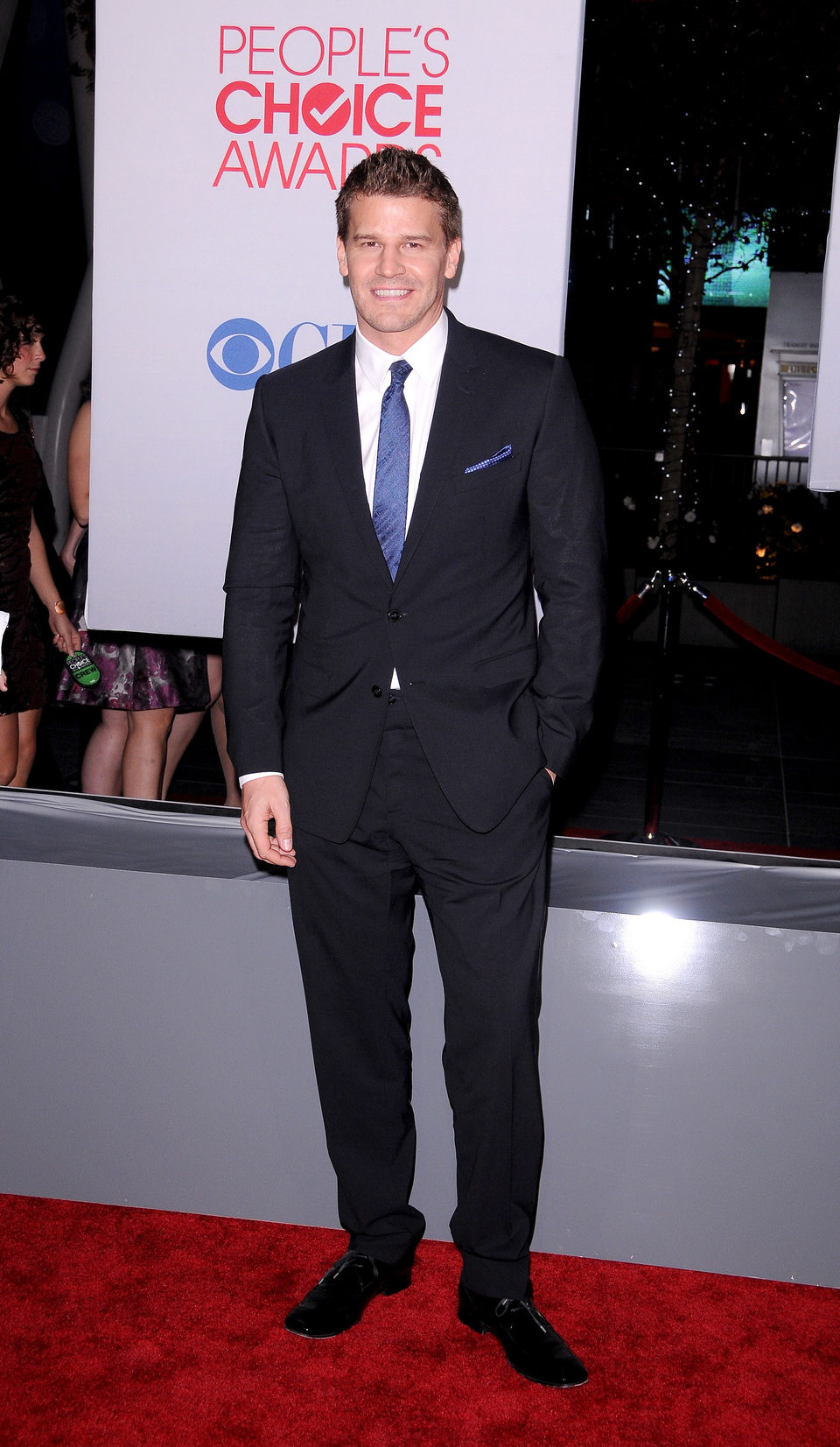 David Boreanaz en la alfombra roja de los People Choice Awards 2012