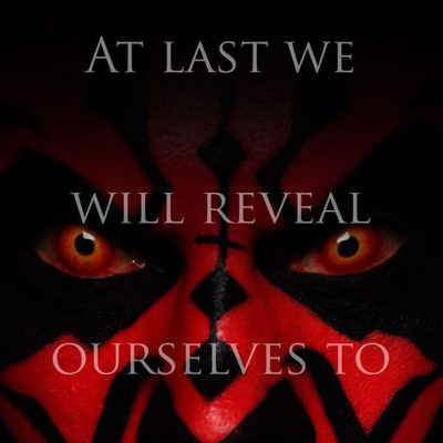 La cara de Darth Maul en el póster de 'Star Wars Episodio I: La amenaza fantasma 3D'