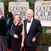 Christopher Plummer en la alfombra roja de los Globos de Oro 2012