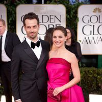 Natalie Portman y su marido en los Globos de Oro 2012