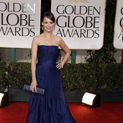 Bérénice Bejo en la alfombra roja de los Globos de Oro 2012