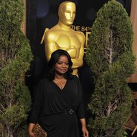 Octavia Spencer en la comida de nominados a los Oscar 2012