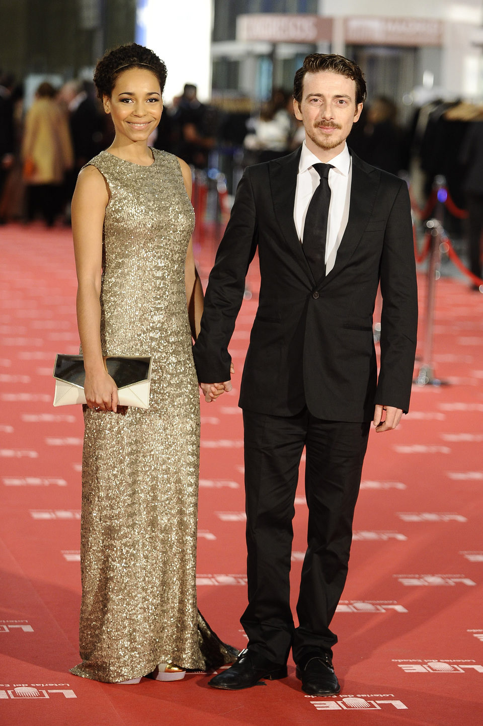 Víctor Clavijo en la alfombra roja de los Goya 2012