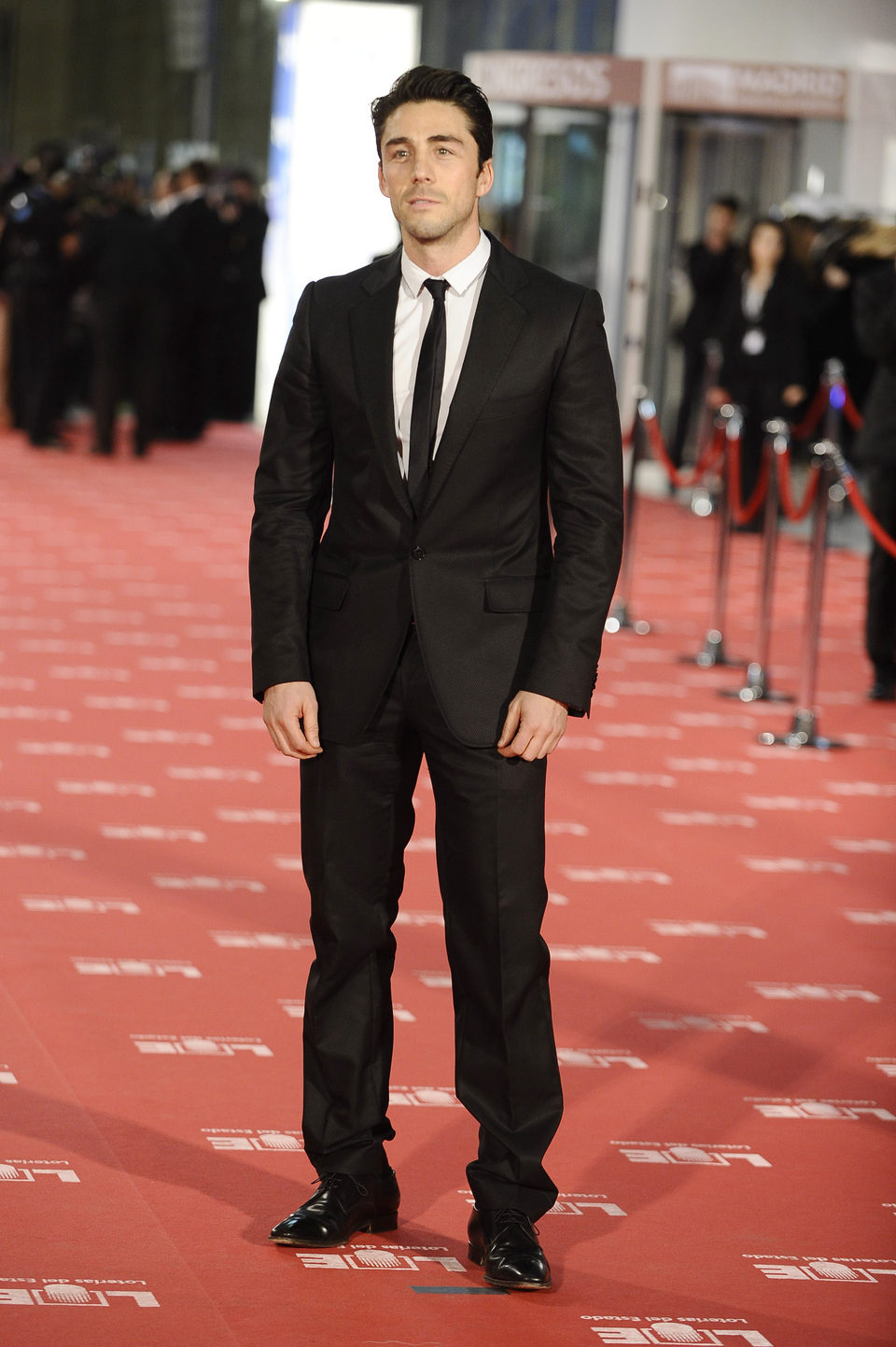 Rubén Sanz en la entrada de los Goya 2012