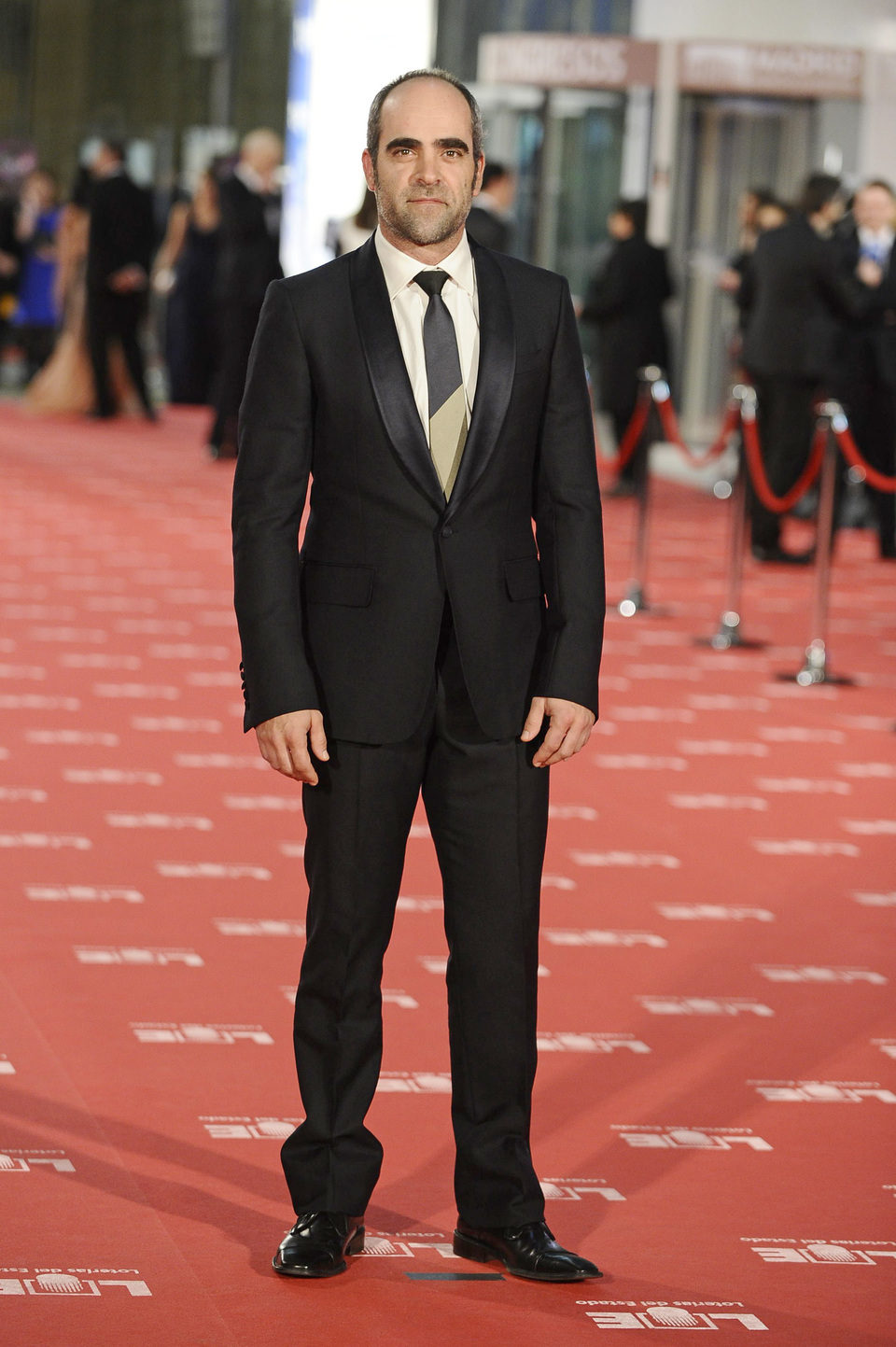 Luís Tosar en la alfombra roja de los Goya 2012