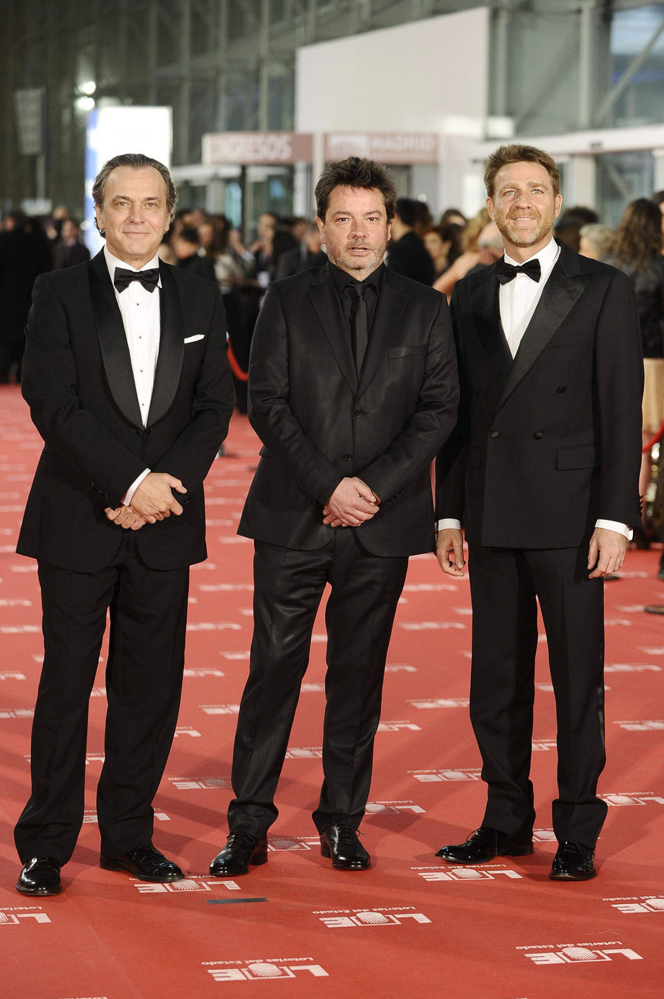 José Coronado, Enrique Urbizu y Juanjo Artero en los Goya 2012