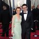 Bérénice Bejo y Michel Hazanavicius en la alfombra roja de los Oscar 2012