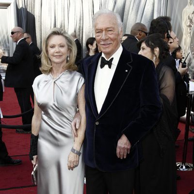 Christopher Plummer en la alfombra roja de los Oscar 2012