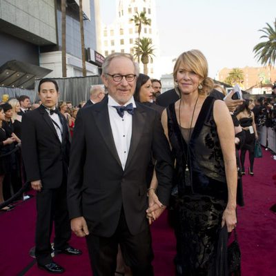 Steven Spielberg en la alfombra roja de los Oscar 2012