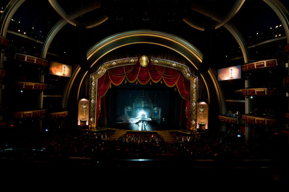 Escenario de los Oscar 2012