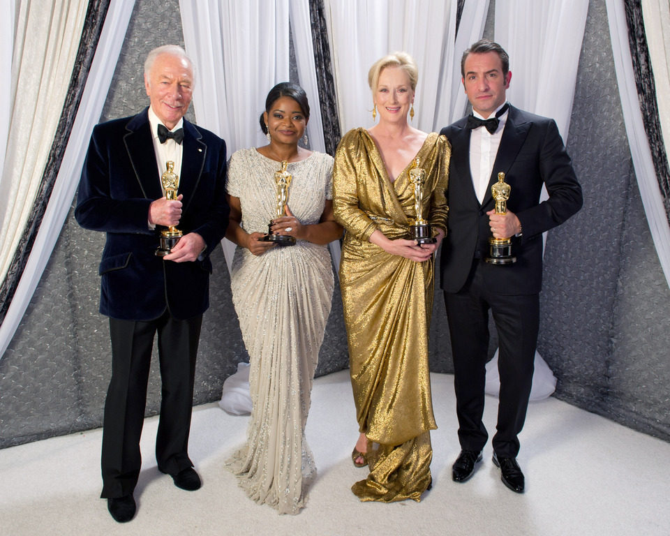 Christopher Plummer, Octavia Spencer, Meryl Streep y Jean Dujardin, mejores actores de los Oscar 2012