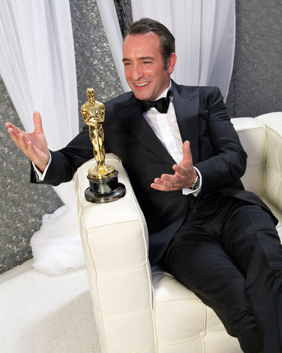 Jean Dujardin, ganador del Oscar 2012 al mejor actor por 'The artist'