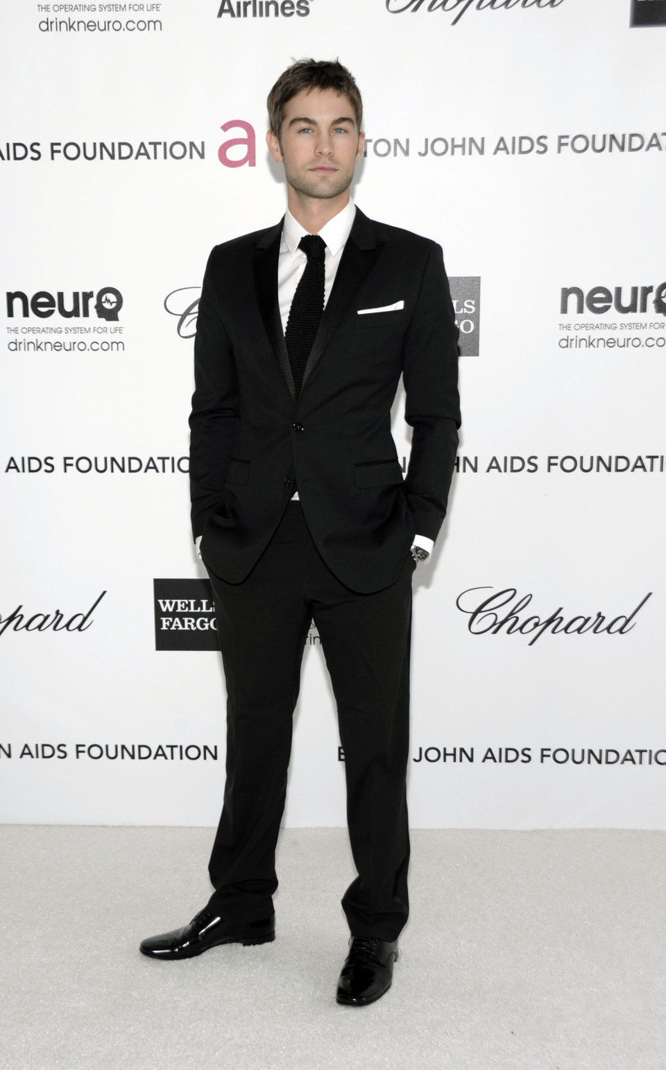 Chace Crawford en la fiesta de Elton John tras los Oscar 2012