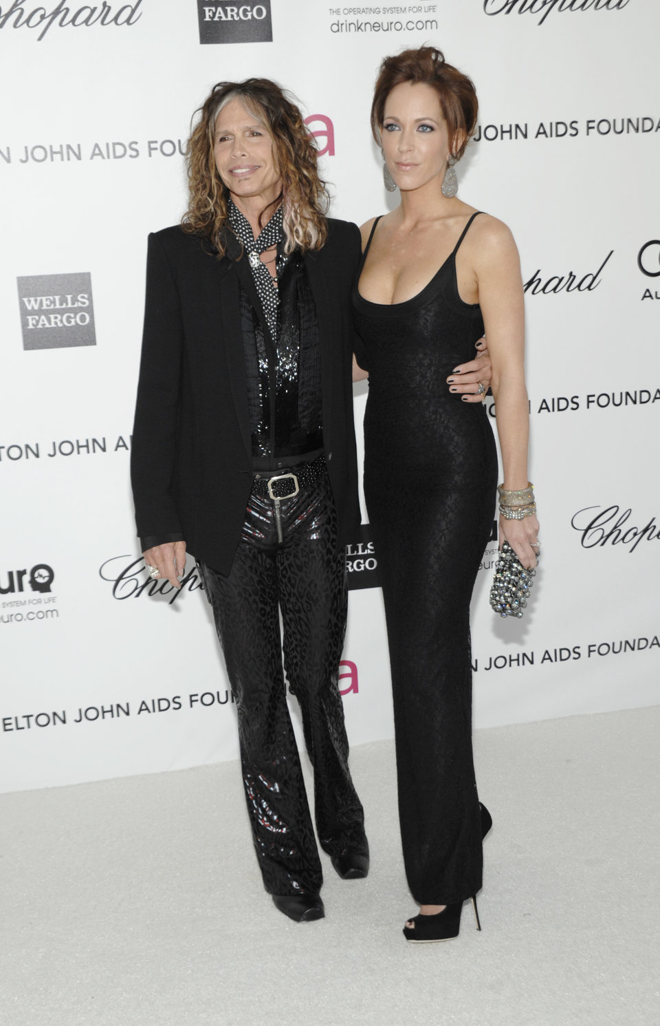 Steven Tyler en la fiesta de Elton John tras los Oscar 2012