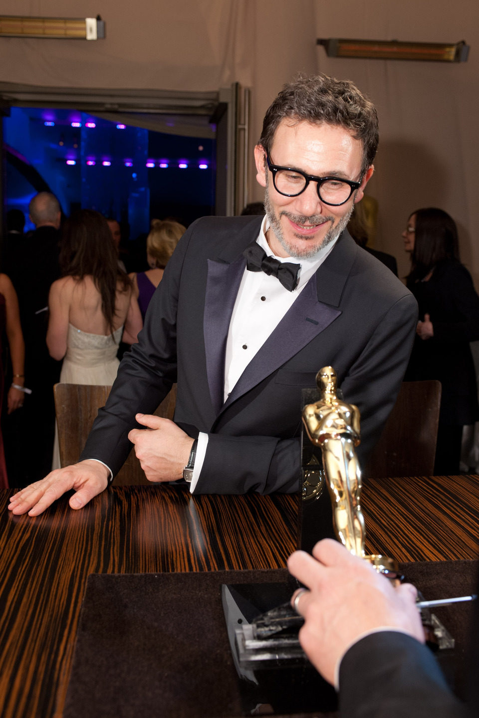 Michel Hazanavicius, ganador del Oscar 2012 al mejor director por 'The artist', espera a que graben su Oscar