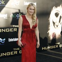 Leven Rambin en la premiére mundial de 'Los Juegos del Hambre'