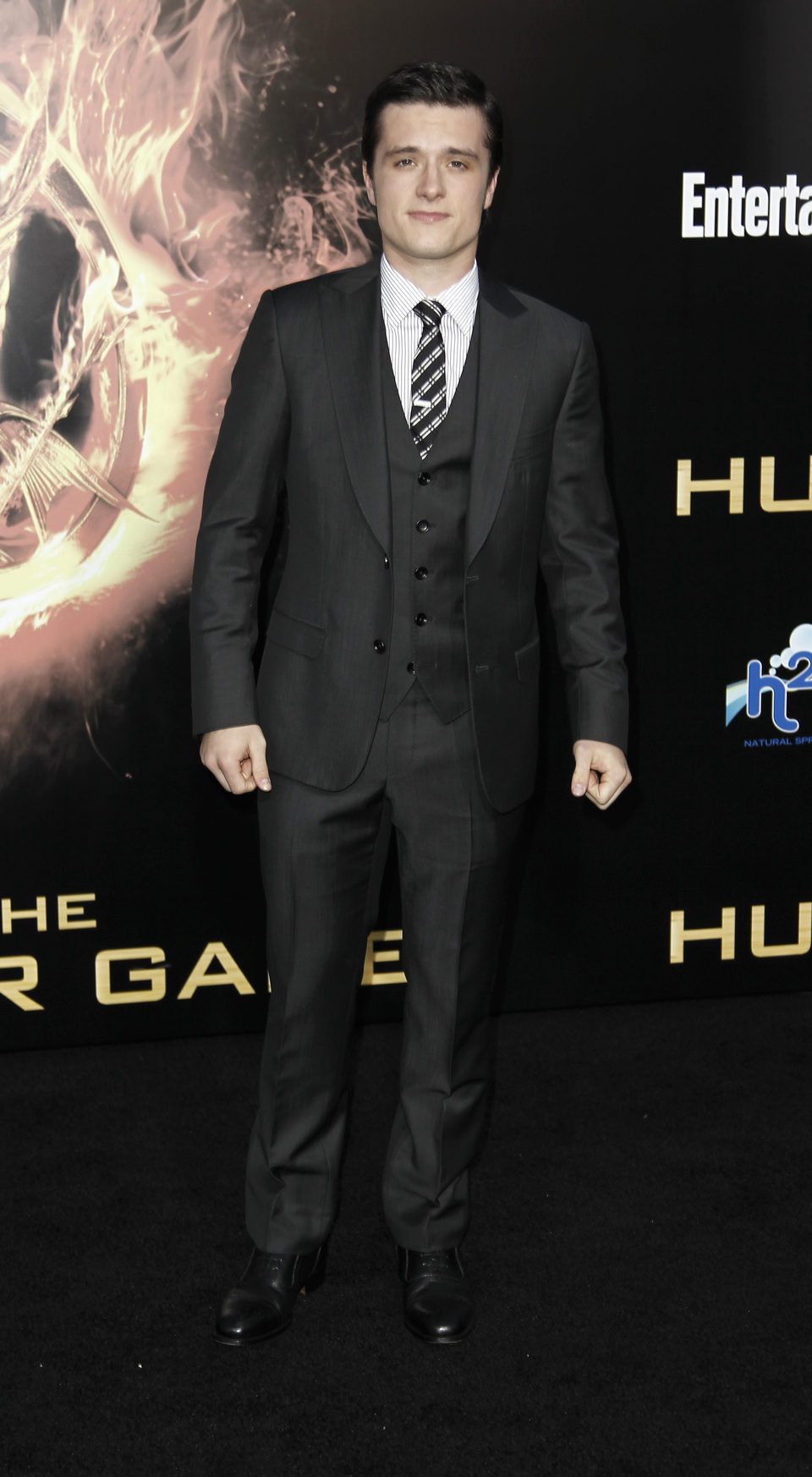 Josh Hutcherson en la premiére mundial de 'Los Juegos del hambre'