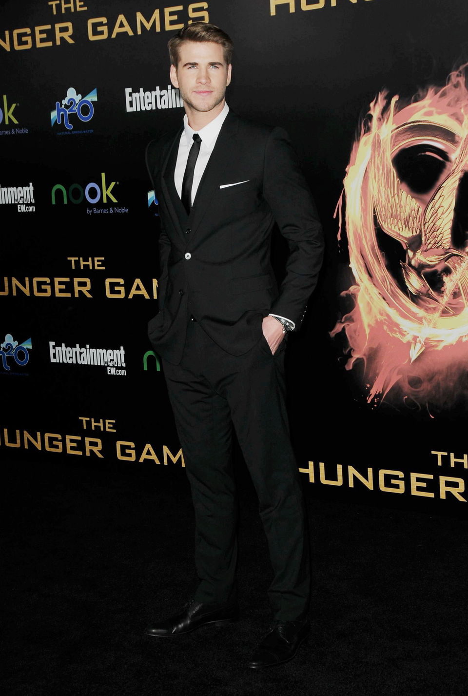 Liam Hemsworth en la premiére mundial de 'Los Juegos del Hambre'