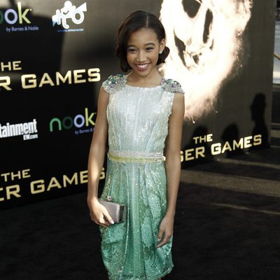 Amandla Stenberg en la premiére mundial de 'Los Juegos del Hambre'