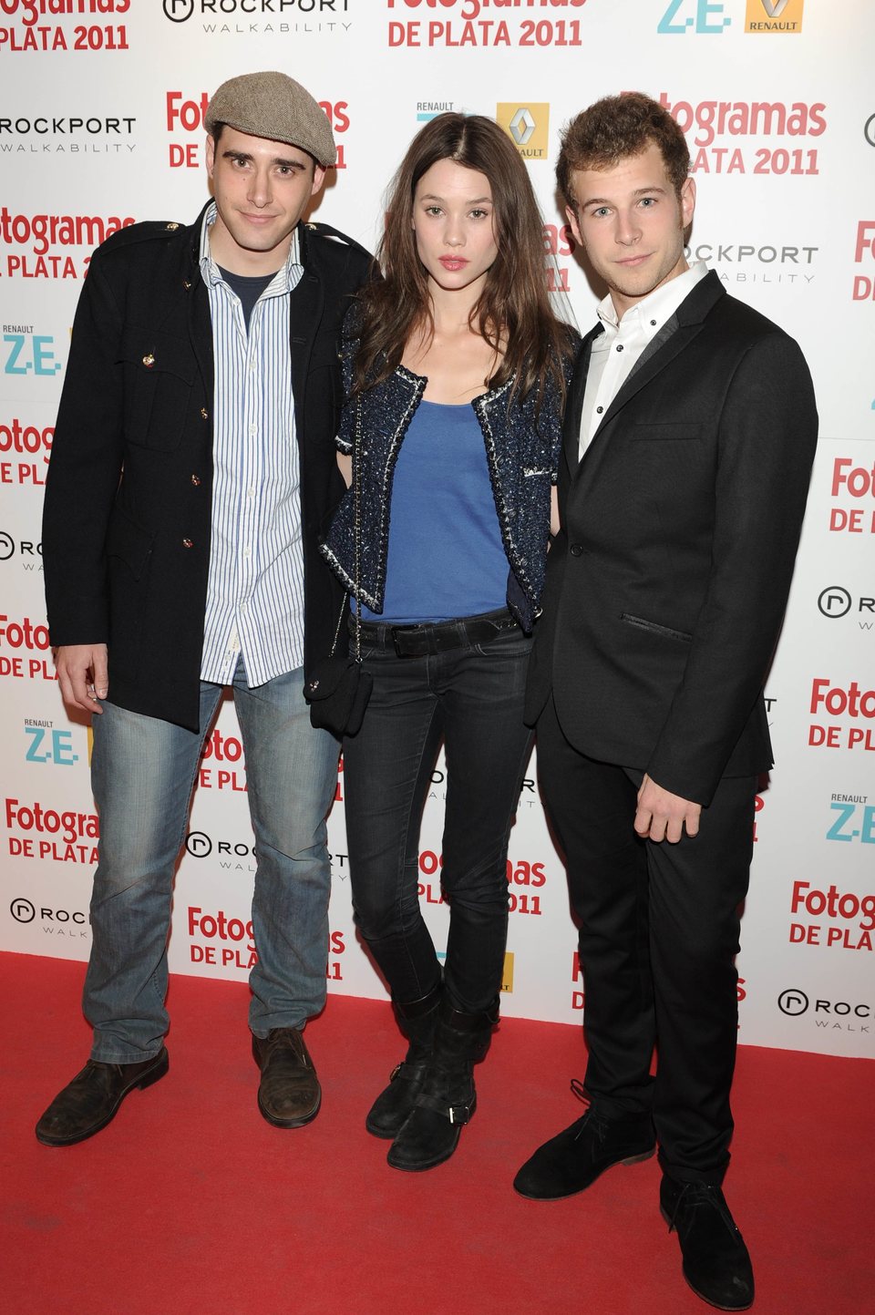 Llorenç González, Astrid Bergès-Frisbey y Álvaro Cervantes en los Fotogramas de Plata 2011