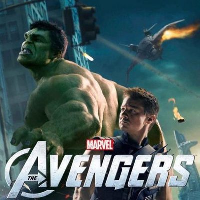 Hulk y Ojo de Halcón en un póster de 'Los Vengadores'