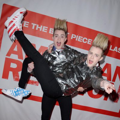 Jedward en la premiére de 'American Pie: El reencuentro'