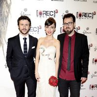 Diego Martín, Leticia Dolera y Paco Plaza en el estreno de '[REC] 3: Génesis' en Madrid